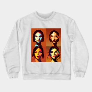 Faces of women Crewneck Sweatshirt